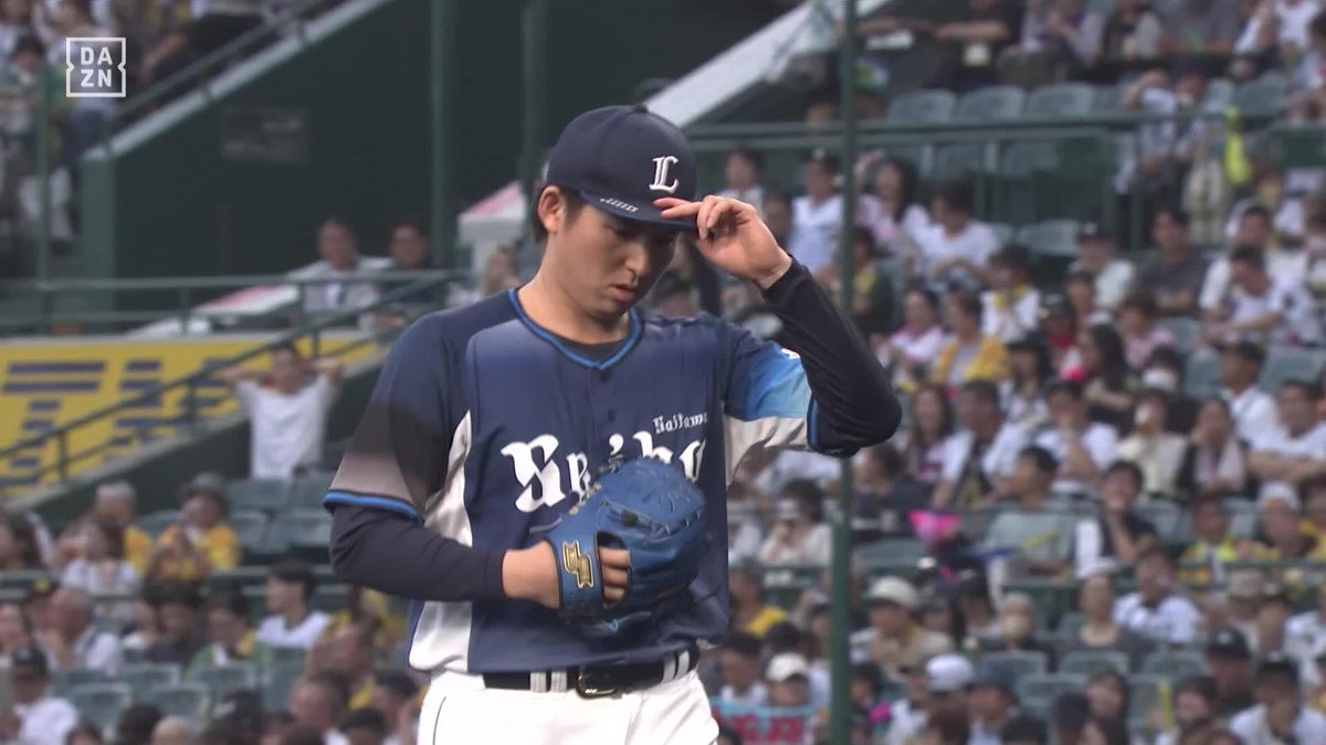 優勝に大きく貢献 武内夏暉 強力タイガース打線を 6回無失点で5勝目をあげる! ※映像は1回の奪三振 <投球内容> 回:6 球:95 安:3 振:10 四死:0 失:0 ⚾️阪神×西武 #seibulions #だったらDAZN