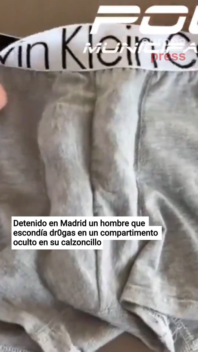 La Policía de Madrid detiene a un hombre que escondía drogas en un bolsillo oculto en la zona de la entrepierna de su calzoncillo