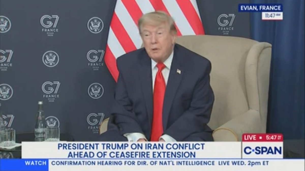 Trump claims “literally I can walk” from Iran to Qatar (Qatar is across the gulf and 4 border crossings away from Iran)