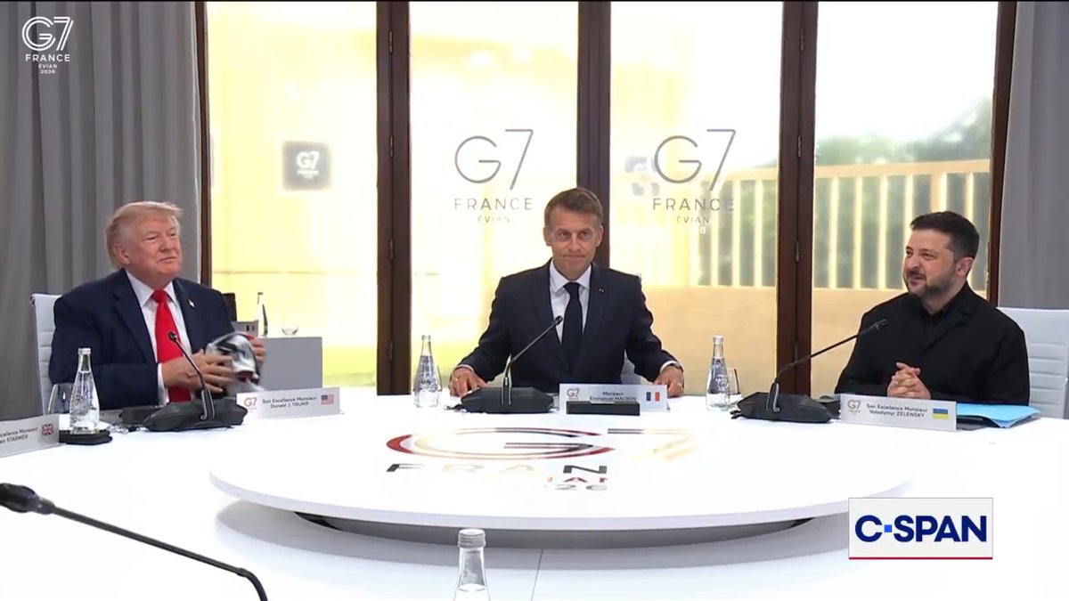 President Trump meets with G7 and Ukrainian President Zelensky