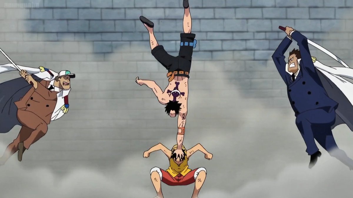 I forgot how happy Luffy truly was fighting alongside Ace 💔