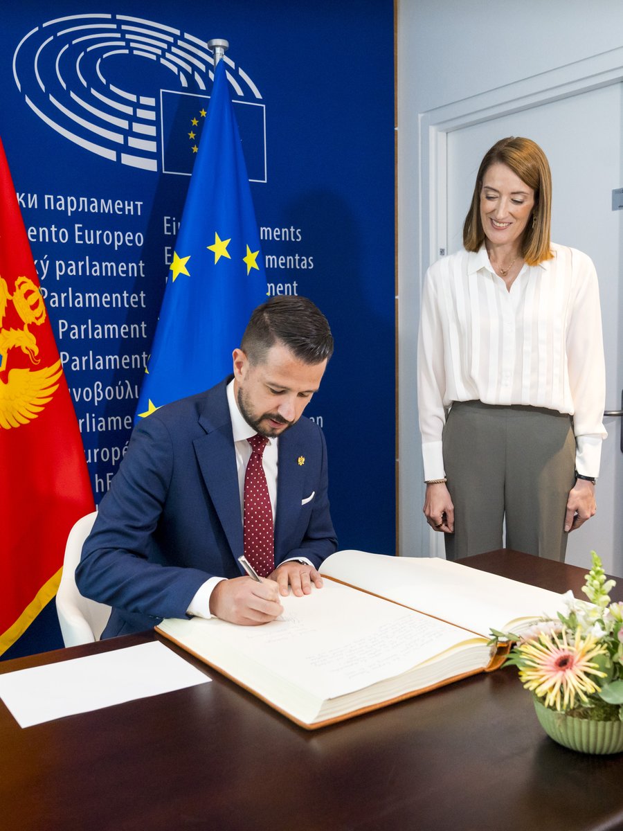 Enlargement is no longer a promise for tomorrow. It is a priority for today. Montenegro is leading the way and we will continue to work together to bring this process across the finish line. Jakov Milatovic 🇲🇪🇪🇺 🇪🇺🇲🇪