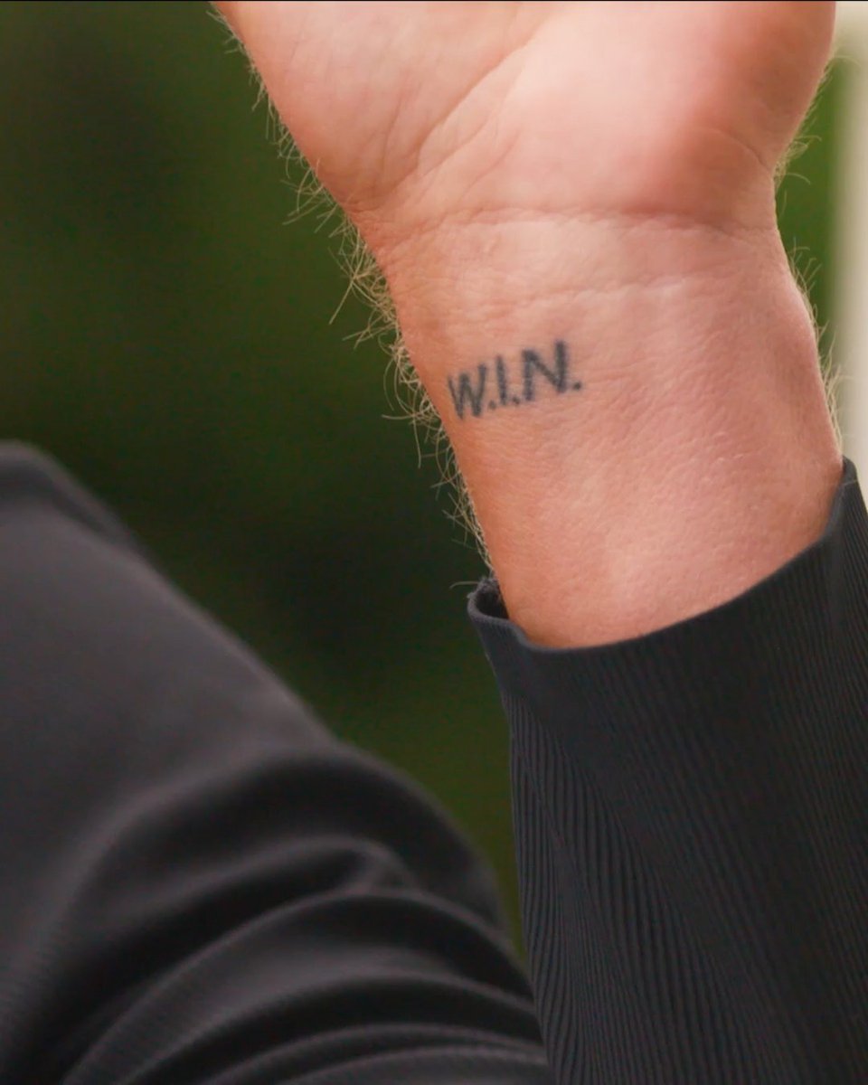 Jake Knapp’s W.I.N. tattoo has a different meaning than you think. 📺 Full feature on The Life: Jake Knapp's tattoo's and journey: (Presented by melin)