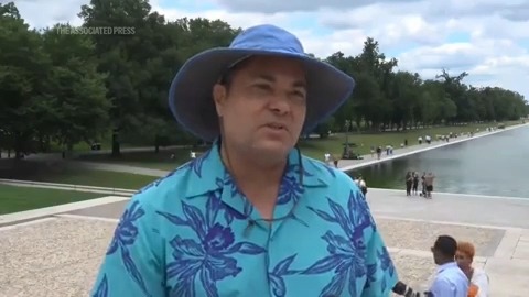 Pool owner on Trump's attempts to make the Reflecting Pool blue: I think it's an impossible task. I know what it takes and what an environmental wreck it is to keep dumping those chemicals in the water