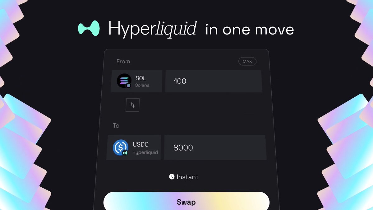 One move in and out of Hyperliquid. Deposit into Hyperliquid from whatever token you have. Withdraw to any token you want just as easily. No more bridging, converting, or extra steps. Both directions, now live on Mayan.