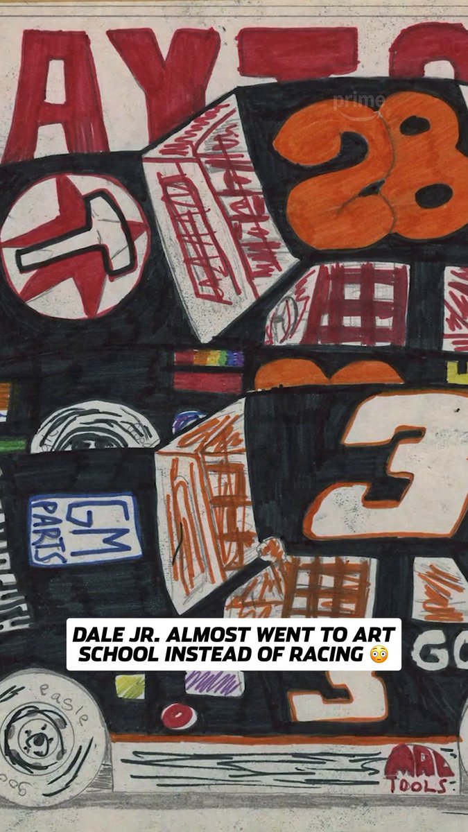 Dale Jr. had one goal and it wasn't art school 🏁