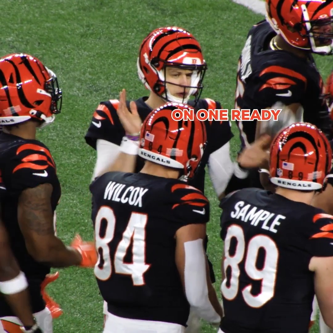 We swear the play calls get longer each year 😅 Joey Burrow | Cincinnati Bengals