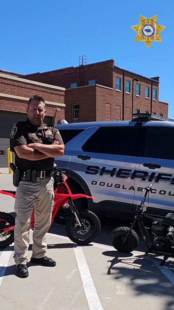 .DCSO - Omaha, NE Sheriff Aaron Hanson (DCSO) is providing a warning to parents of kids who are riding illegal street vehicles. DCSO will begin citing the parents. Watch the video for more information.