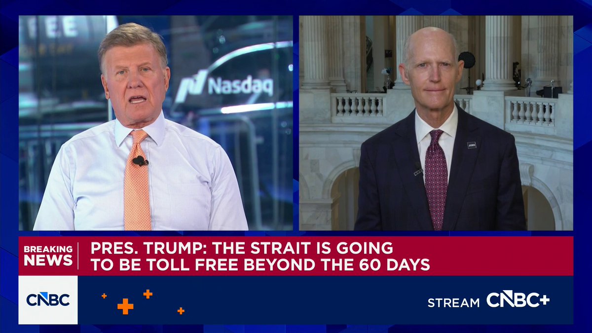 .Rick Scott says he thinks any funds sent to Iran as a result of a deal to end the war should be reduced by what the U.S. has had to spend to pressure the country.