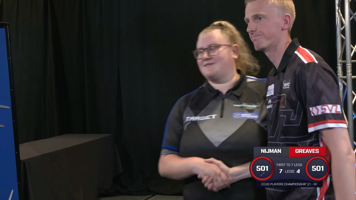 NIJMAN INTO 7TH PC FINAL OF 2026 🔥 Wessel Nijman gets the better of Beau Greaves, winning 7-4 to reach his SEVENTH Players Championship final of the year! 📺 #PC21