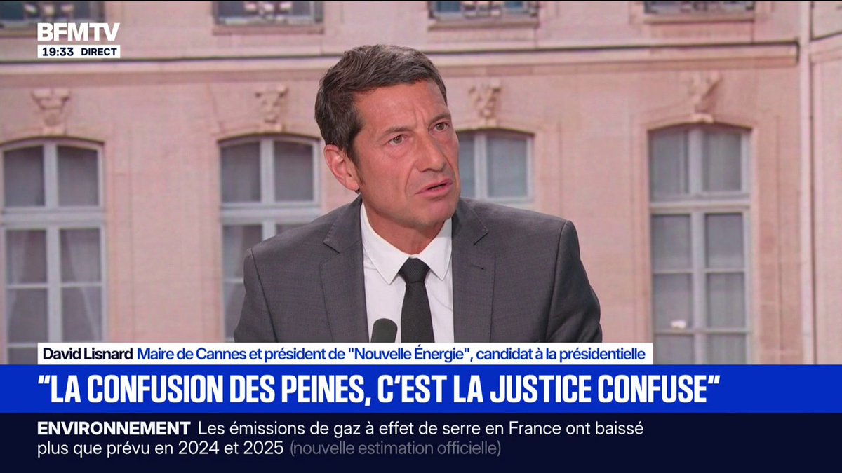 Pour David Lisnard, maire de Cannes et candidat à la présidentielle, "la surpopulation carcérale, c'est indigne d'une grande démocratie"