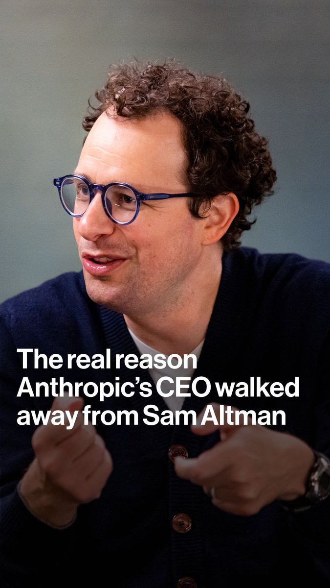 "We’ll see who wins in the market — and who wins in the court of public opinion." Anthropic CEO Dario Amodei reveals to Emily Chang the story behind the awkward on-stage moment with Sam Altman, and why he left OpenAI to start a competitor. More on The Circuit