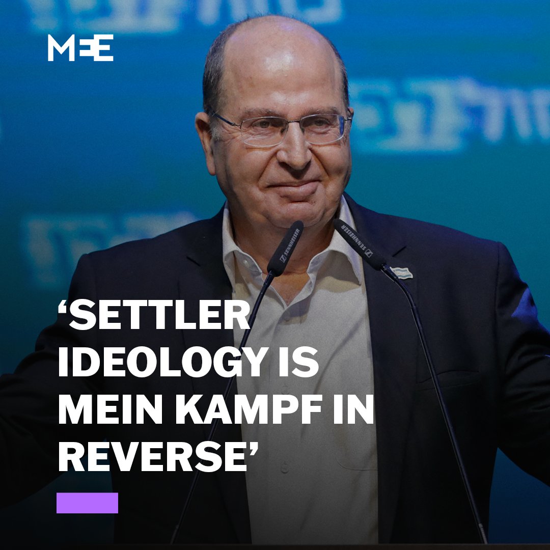 Moshe Ya'alon, Israel's defence minister from 2013 to 2016, stated in an interview that "Jewish supremacy is Mein Kampf in reverse".