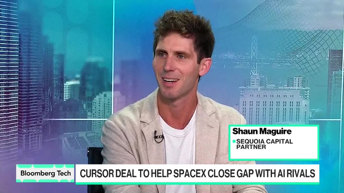 Just two days into being a public company, SpaceX pounced on its $60 billion takeover of AI coding startup Cursor. SpaceX investor Shaun Maguire of Sequoia says it will help SpaceX "win" on AI models