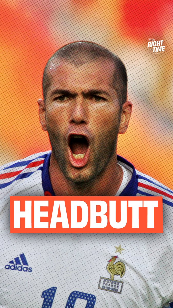 Headbutting your opponent in the CHEST is definitely a choice 💀 “Zidane is booted for his actions and says he DOESN’T regret it.”