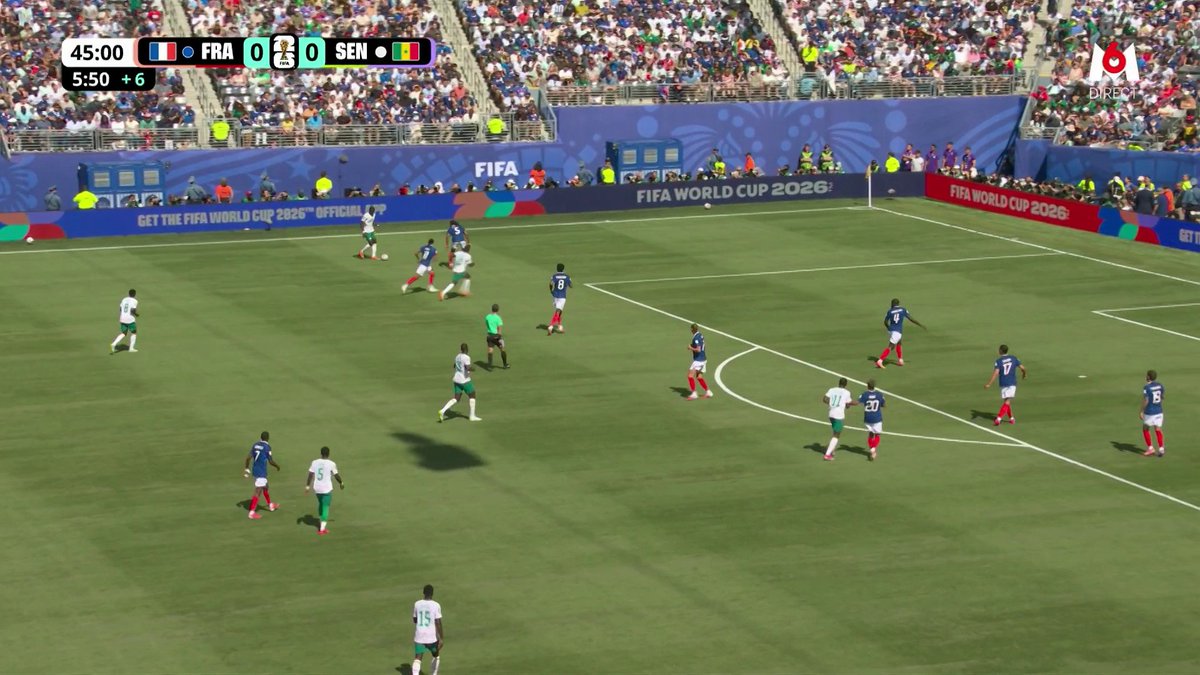 🚨 ISMAÏLA SARR 🇸🇳 TOUT PROCHE D'OUVRIR LE SCORE JUSTE AVANT LA PAUSE !!! FAUT SE RÉVEILLER LÀ, C'EST PAS POSSIBLE !!! 🎥 M6 - Coupe du Monde de la FIFA 2026™