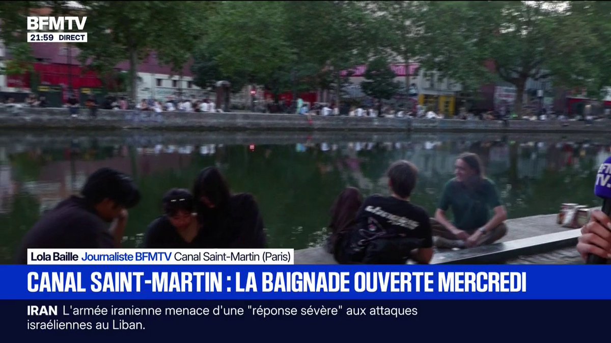 La mairie de Paris autorise la baignade dans le canal Saint-Martin en raison des fortes chaleurs