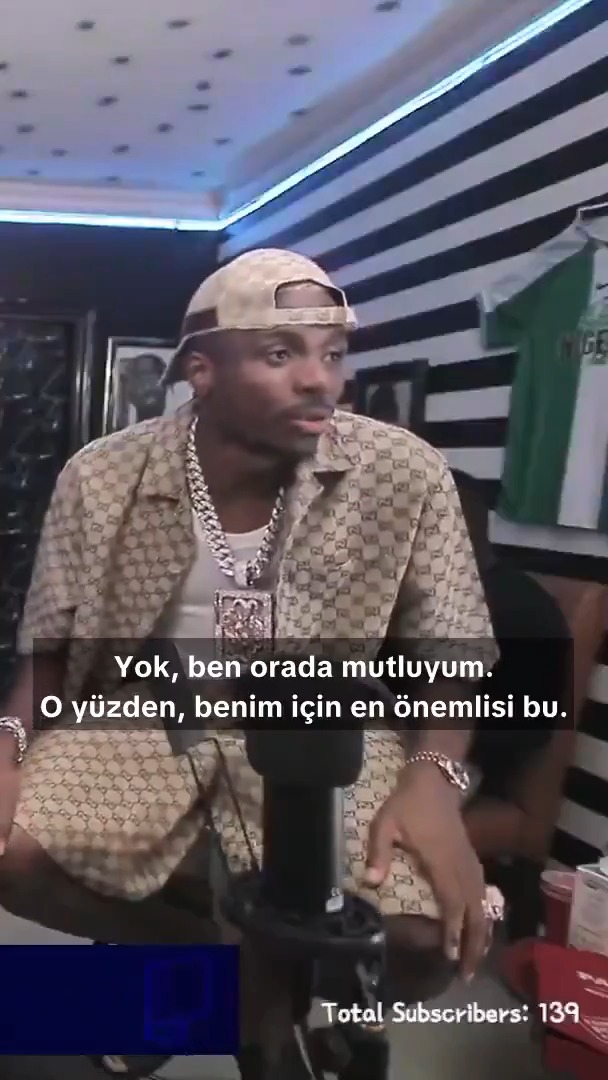 Galatasaray'dan ayrılmazsın değil mi? Victor Osimhen: "Yok, ben orada mutluyum. Benim için en önemlisi bu."