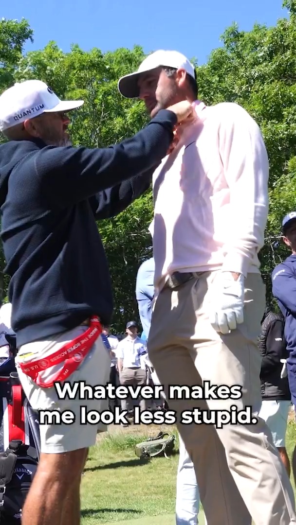 Making Scottie less stupid. Burns' 3-wood is dangerous. Si Woo is unhinged. Woodland is a class clown. Enjoy this foursome's practice round ahead of @USOpenGolf.
