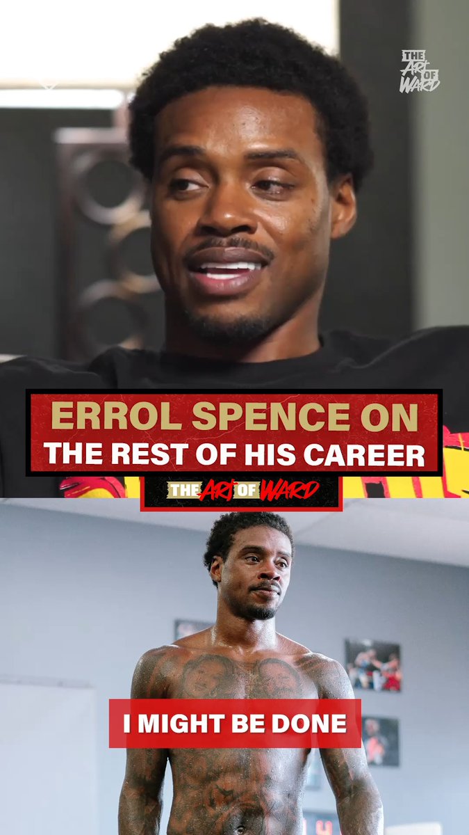 "I might be done after this" 😳 Errol Spence Jr. addresses his return to boxing and what he's envisioning for the rest of his career at 36 years of age. No burn out exit — Spence wants out on his own terms, at peace and healthy. Watch the full interview on the ALL THE SMOKE FIGHT YouTube!