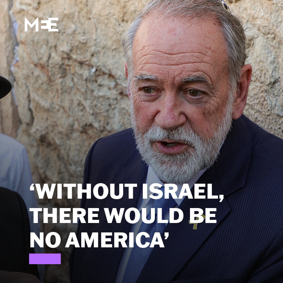 US ambassador to Israel Mike Huckabee said that "Without the Jewish foundation, there would be no America." These remarks were made during a speech the ambassador gave at an event in a settlement in the occupied Palestinian West Bank.
