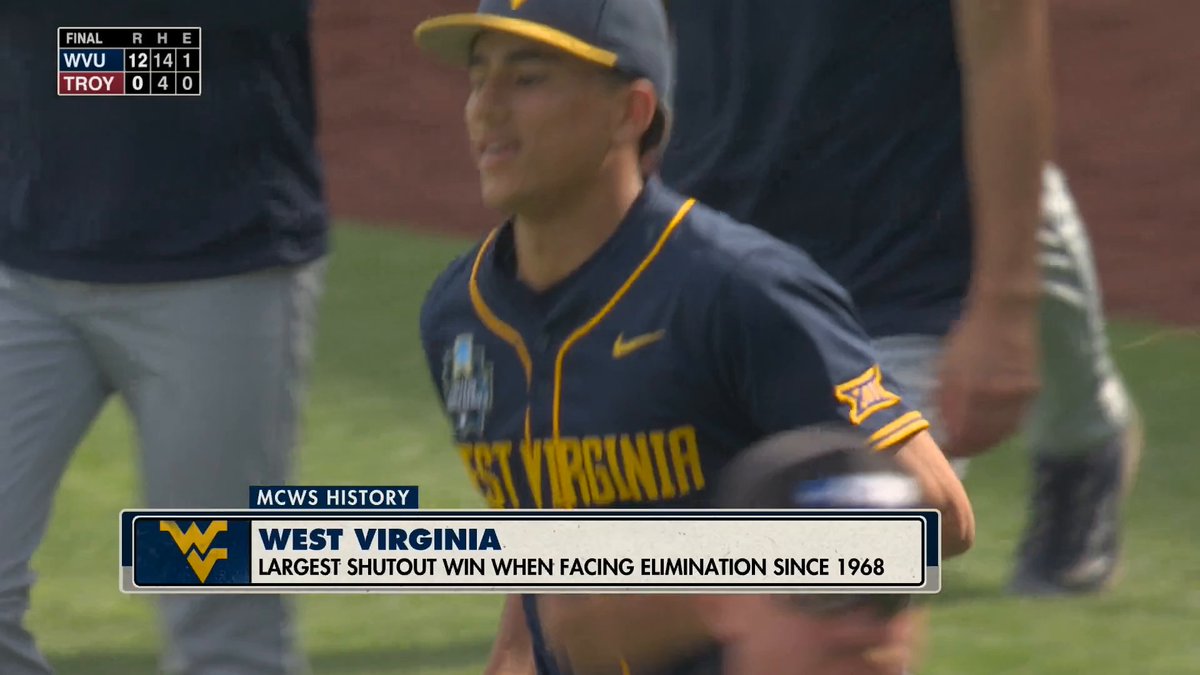 PLAY COUNTRY ROADS 🎵 West Virginia shuts out Troy and is moving on in the MCWS ⚾