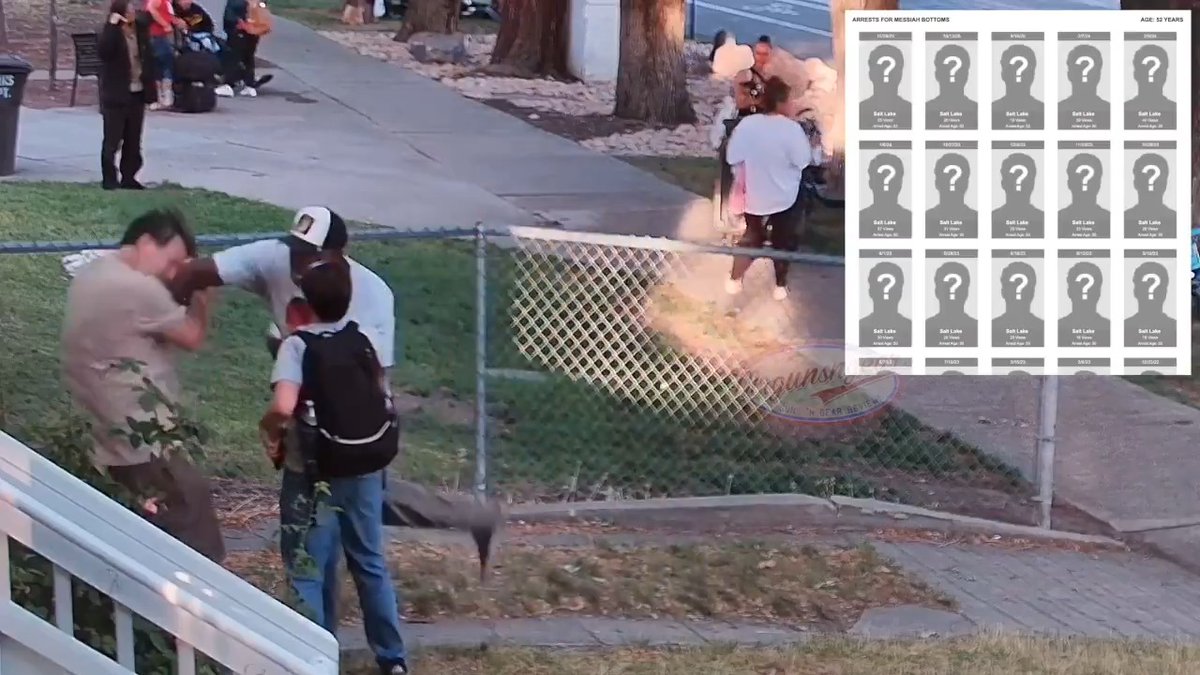 Messiah Justice Bottoms (54) approached two people in Salt Lake City, UT yesterday and randomly punches one of them. Eventually he leaves after being confronted with an armed victim. This is yet another example of a gun being used for self defense without anyone firing it. Mr. Bottoms has been arrested *AT LEAST* 16 times in Salt Lake City alone including "a string of random violent random street attacks" in 2021 that only ended because he eventually stabbed a guy multiple times and the police finally responded and put him in cuffs. Of course, not long after, here he is out on the streets of America committing MORE violent crimes. Arm yourselves accordingly... #CityLife #SaltLakeCity #diversity #utah #crime #decay #3rdWorld #enrichment #justice #democrats