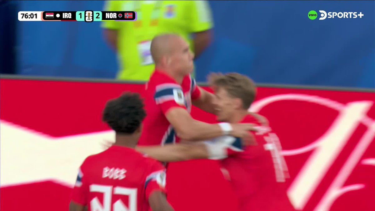 🇳🇴🤩 LLEGÓ EL 3-1 DE NORUEGA A IRAK, ASÍ.