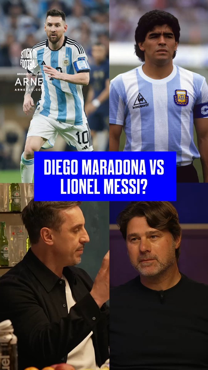 Two of Argentina's greatest-ever players... 🇦🇷 🐐 But who gets your vote: Lionel Messi or Diego Maradona? 👀