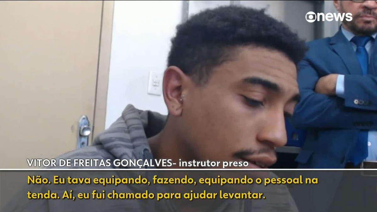 Jovem lançada sem corda: em depoimento, instrutores dizem não saber explicar o que aconteceu. ➡ Assista à #GloboNews ao vivo: #EmPauta