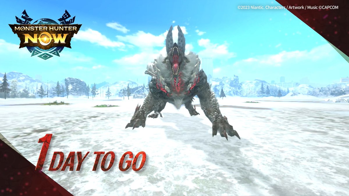 ◤◢◤◢◤◢◤◢◤◢◤◢◤◢◤◢◤◢ \\\モンハンNow シーズン10/// #炎夜貫く龍光のボルテージ まであと1日📣 #モンハンNow #ジンオウガ亜種 ◤◢◤◢◤◢◤◢◤◢◤◢◤◢◤◢◤◢