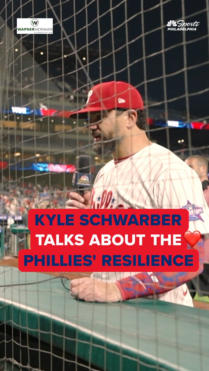 "We knew the tides would turn. It's not just going to happen. That's a lot of hard work that goes into it." Kyle Schwarber says the Phillies have put in 'nonstop' work. | Wapner Newman
