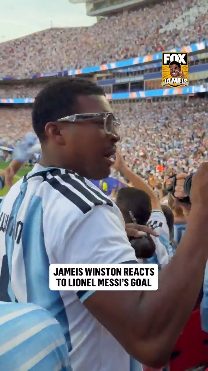Jameis Winston had the best angle of Messi's golazo 🇦🇷 #JameisOnFOX | Jameis Winston