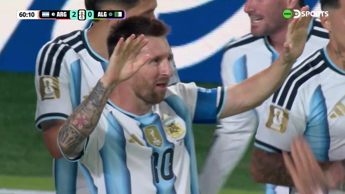 ¡SIEMPRE EL 1O! Lionel Messi puso el 2-0 de Argentina contra Argelia en el debut de la Copa Mundial de la FIFA 2026™