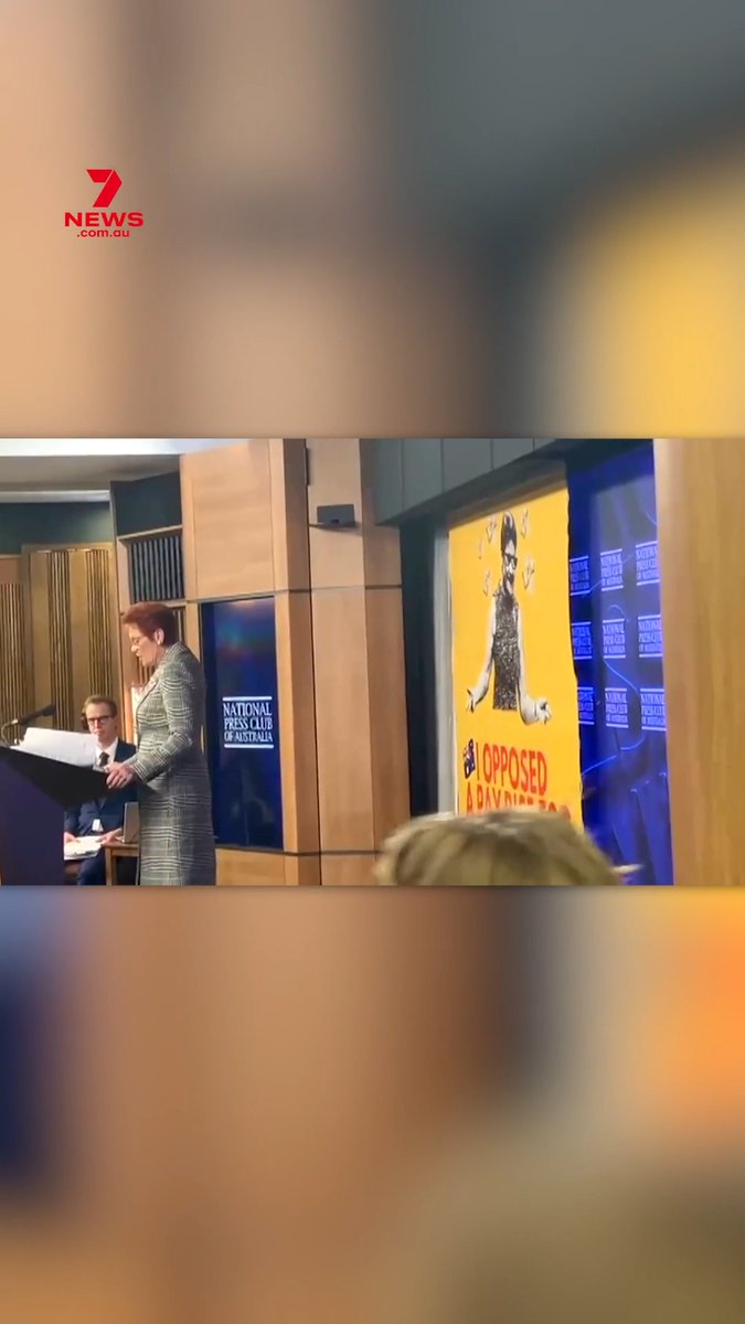 Protesters have ambushed One Nation leader Pauline Hanson’s first National Press Club speech in Canberra. “I oppose a pay rise for workers while I took a $100,000 pay rise for myself,” the bright yellow banner reads. More: