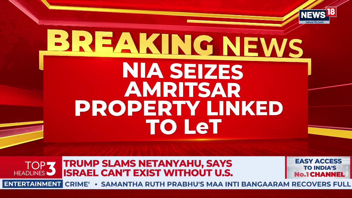 🚨 BIG! NIA attaches Amritsar house registered in the name of the father of Ankush Kapoor, a KEY operative in a LeT-linked transnational narco-terror network. Drugs routed from Pakistan to Punjab via Gujarat, with proceeds allegedly funding Lashkar activities.