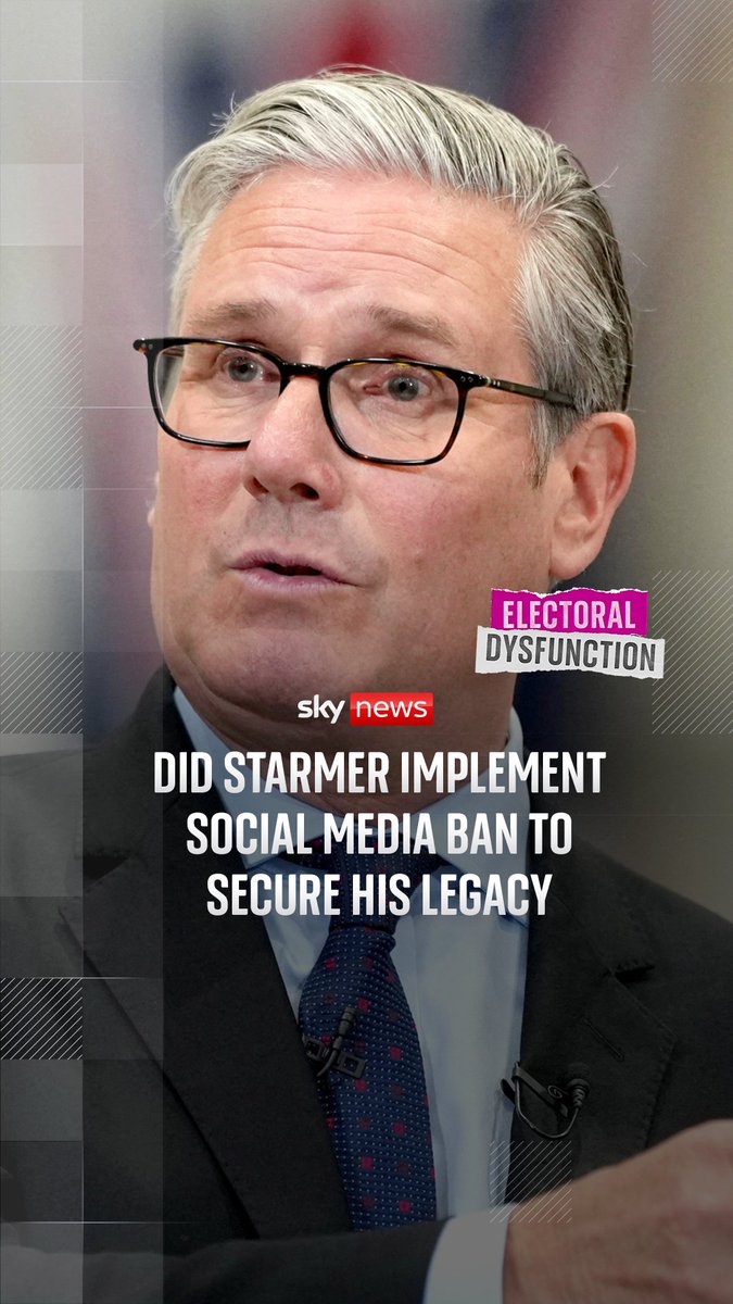 Did Keir Starmer implement the social media ban to secure his legacy? We discuss this and more in this week's members' episode of Electoral Dysfunction. Subscribe to Sky News Insider to hear the whole conversation on the first Electoral Dysfunction members’ only episode. ✨Sky News Insider requires a paid subscription and is available to UK listeners aged 18 and over. Find out more here ➡️