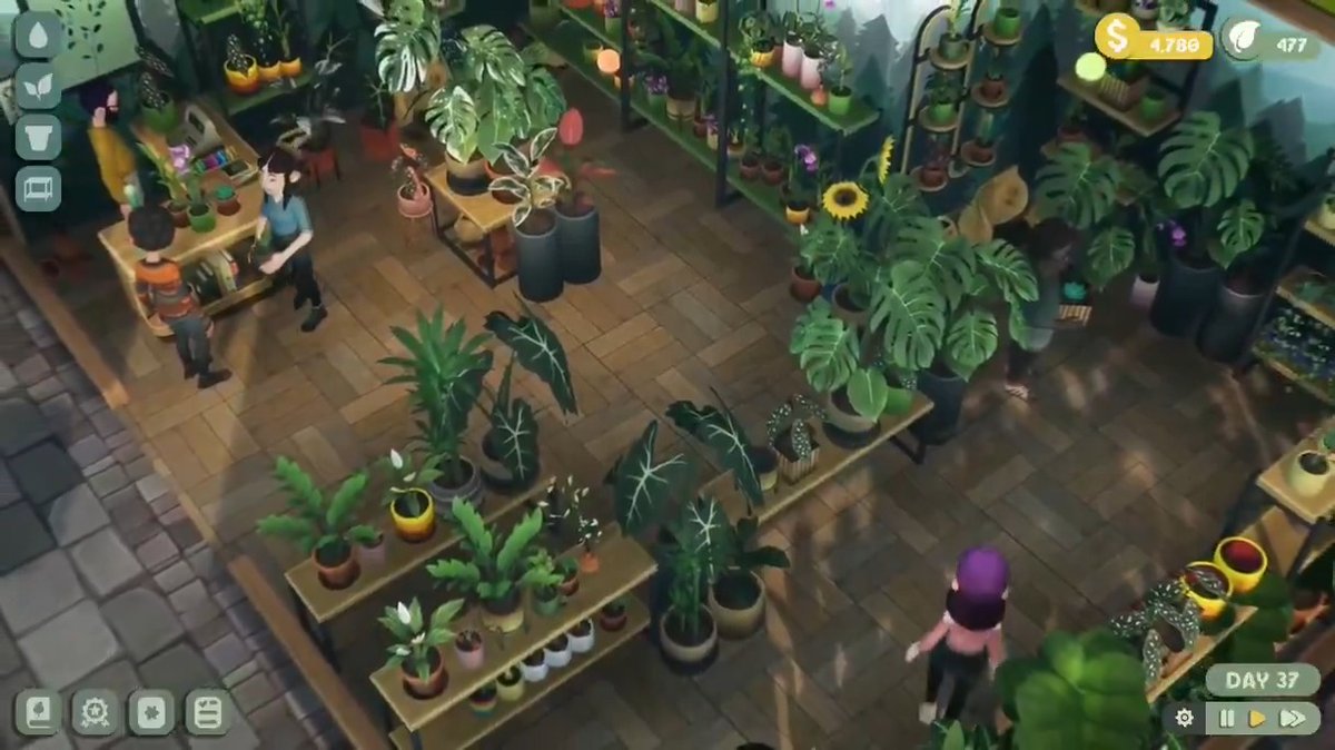 【ニュース】観葉植物ショップ運営ゲーム『Leafy Corner』7月31日配信へ。“複雑システムなし”の緑あふれる理想空間づくり、育てて飾って癒されて