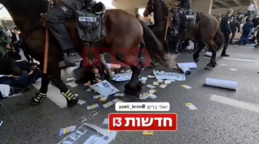 Israel is in shock today at the violence used by the police against ultra-orthodox conscientious objectors against IDF service.