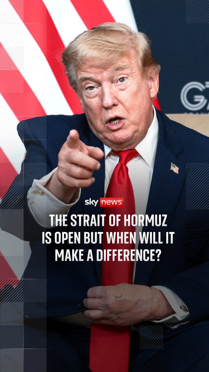 The Strait of Hormuz is open but when will it make a difference? Sky's data journalist Kate Schneider looks at how markets have reacted to Donald Trump declaring the Strait of Hormuz open.