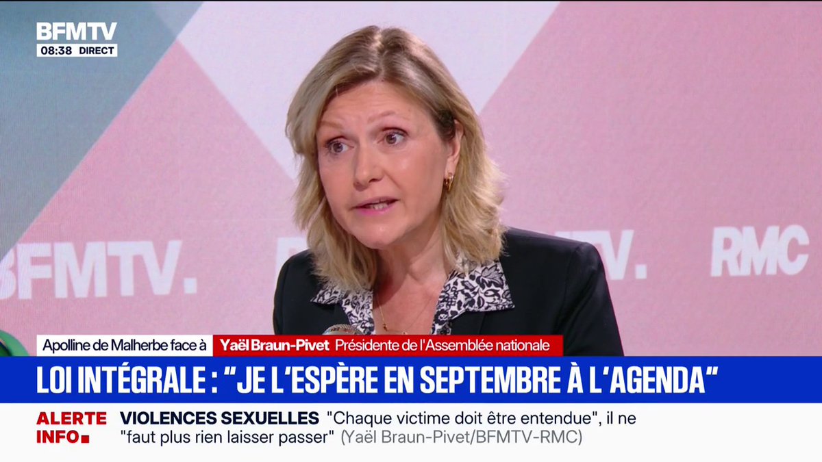 Violences sexuelles faites aux enfants: "L'Assemblée nationale a été à la hauteur", estime Yaël Braun-Pivet