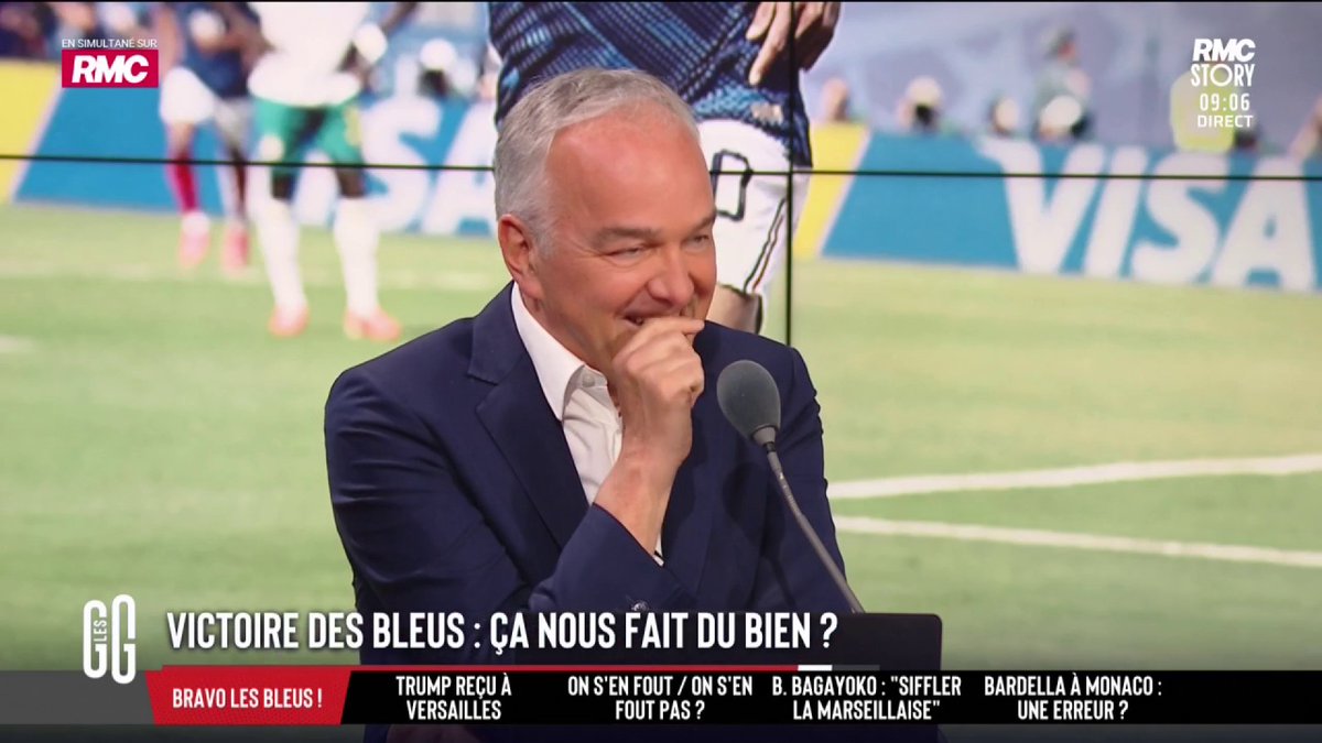 🇫🇷 Victoire des Bleus : ça nous fait du bien ? 🗣️ Fatima Aït Bounoua, prof : "Je suis très contente pour les Bleus, mais s'ils vont loin... ce sont des nuits sans sommeil alors qu'il y a le brevet." 🗣️ Olivier Truchot : "On devrait supprimer le brevet tous les 4 ans !" #GGRMC
