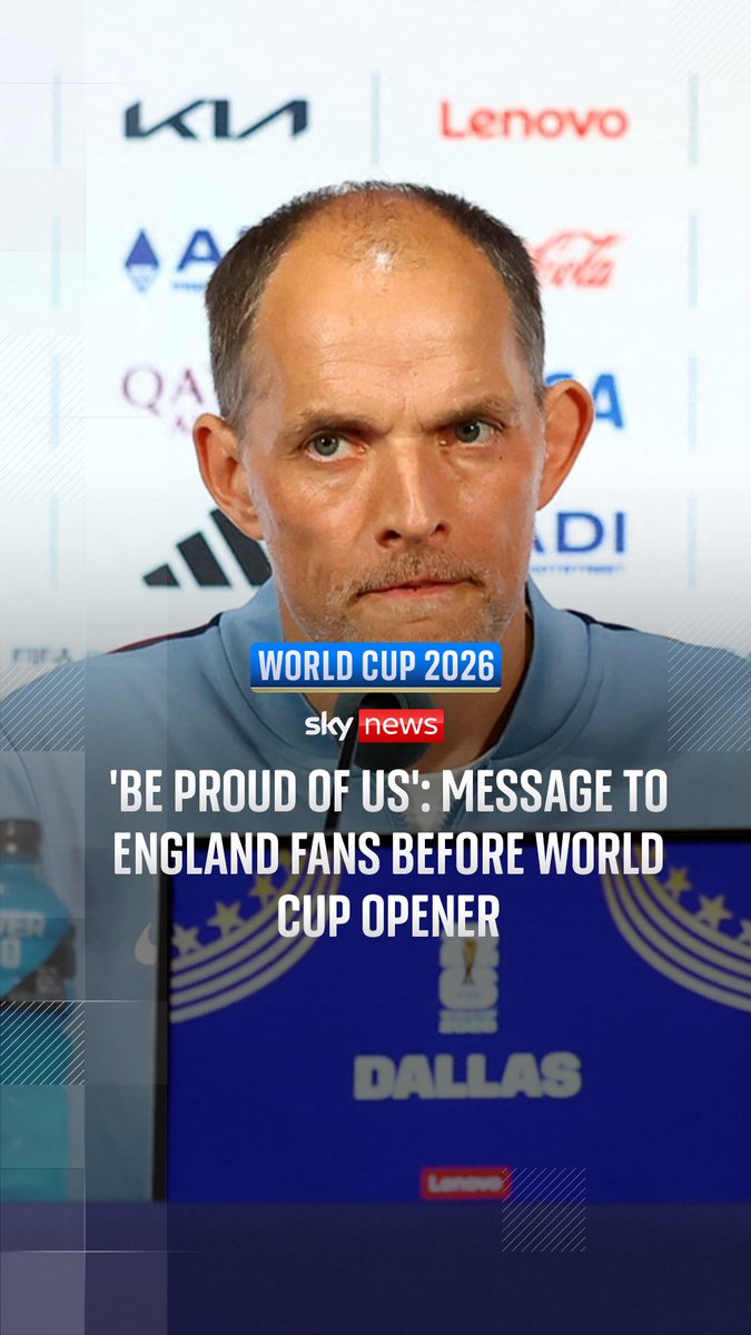 Thomas Tuchel: 'Fans can be proud' ahead of England's opening World Cup match against Croatia. Sky's Rob Harris reports