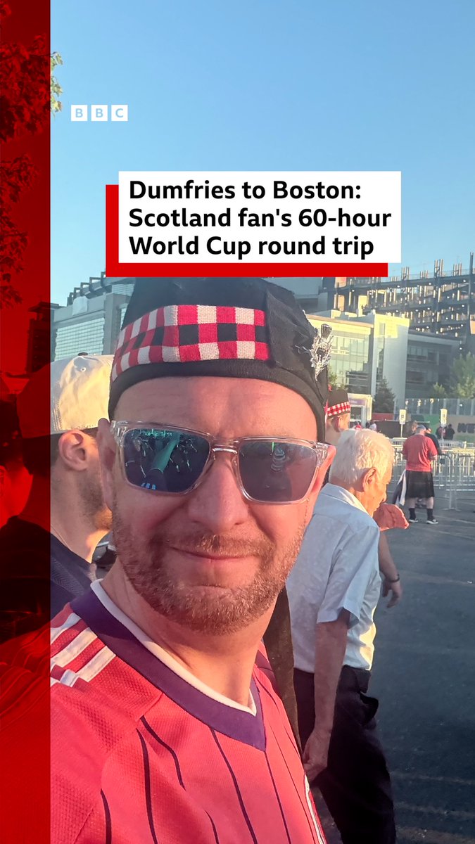 Tartan Army supporter Scott Kippen made a weekend dash to Boston and back to catch Scotland's match against Haiti More: