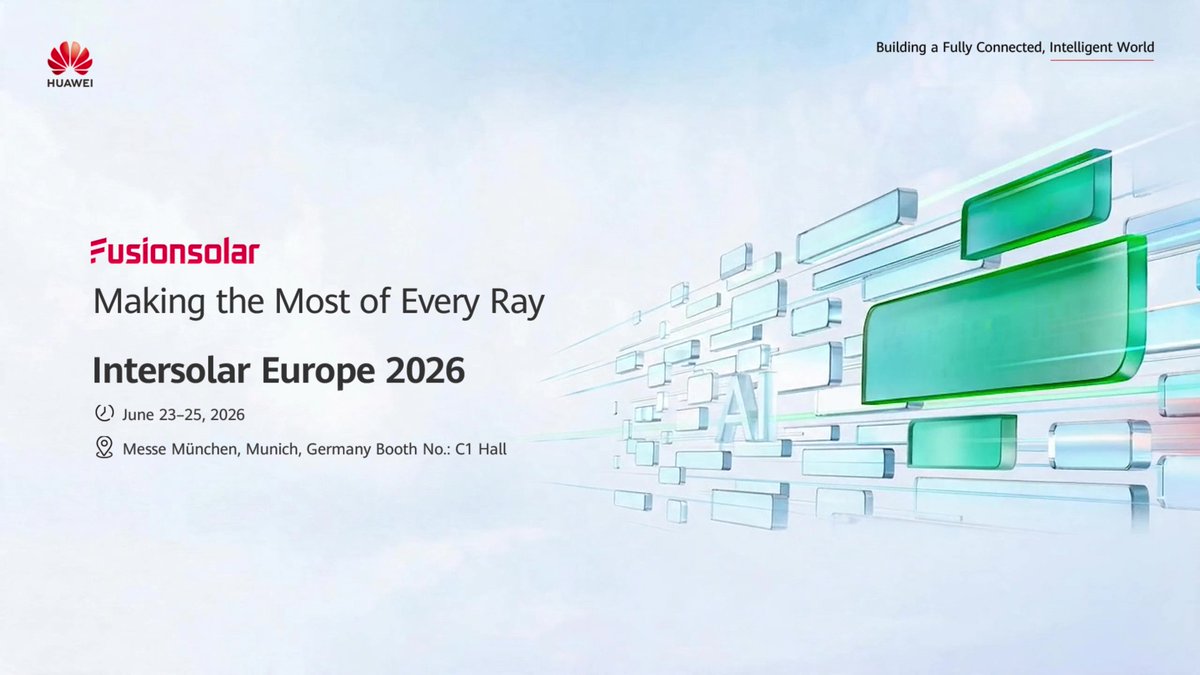 Intersolar Europe 2026 is coming to Germany. The renewable energy industry stands at a turning point as decarbonization, digitalization, and intelligence accelerate. Join the event on June 23–25 in Munich to explore PV, energy storage, and all-scenario grid-forming solutions.