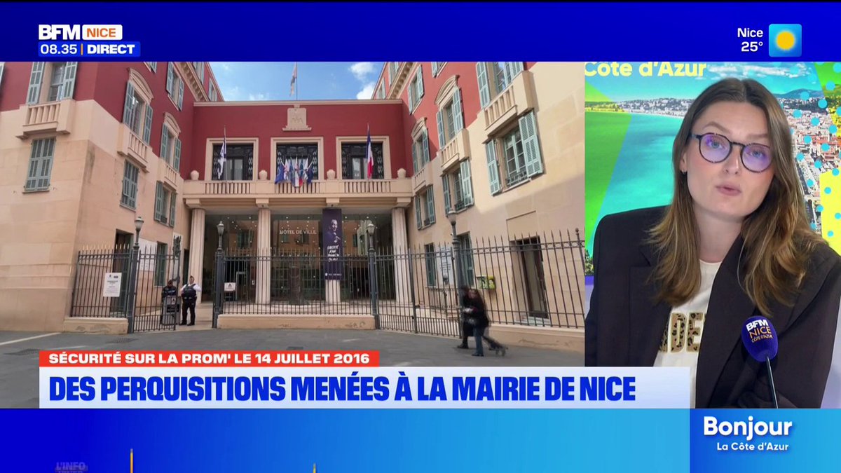 🔴🇫🇷 ALERTE INFO - Des perquisitions sont en cours à la mairie de Nice dans le cadre de l'enquête sur l'attentat de Nice du 14 juillet 2016.