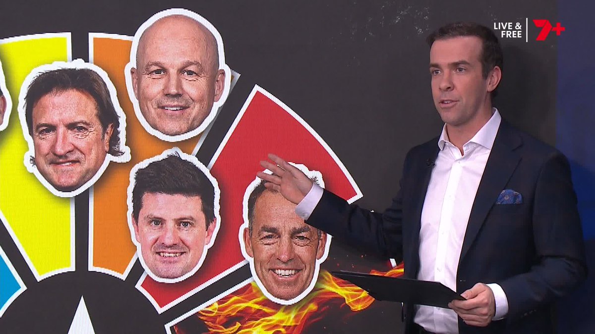 "I've got Alastair Clarkson under the most pressure of any of these seven coaches." Tom Morris heads to the plasma for Coaches Under Pressure 📈
