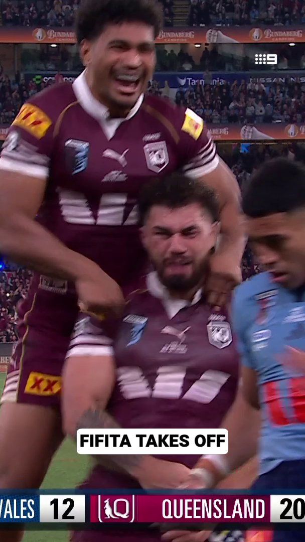 Like a rocket! 🚀 #NRL #Origin #StateofOrigin