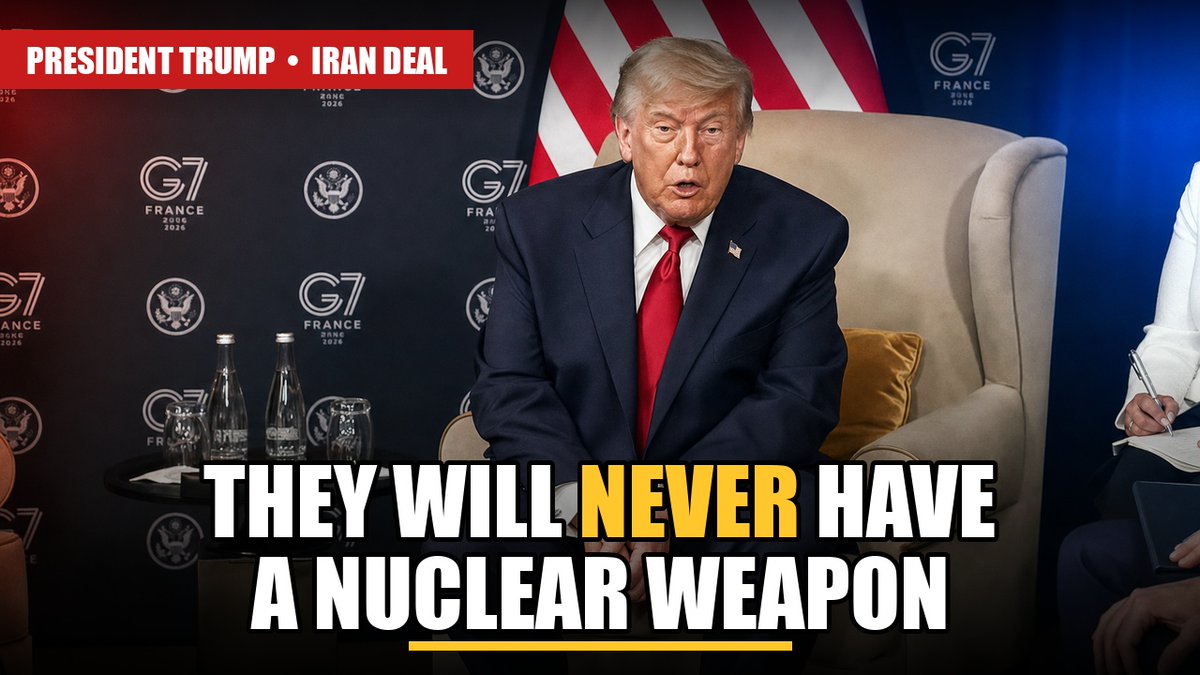 .Donald J. Trump on Iran: "By far, 99.9% — they will NEVER have a nuclear weapon." Markets through the roof. Oil tumbling. Strait reopening. "That speaks louder than words."