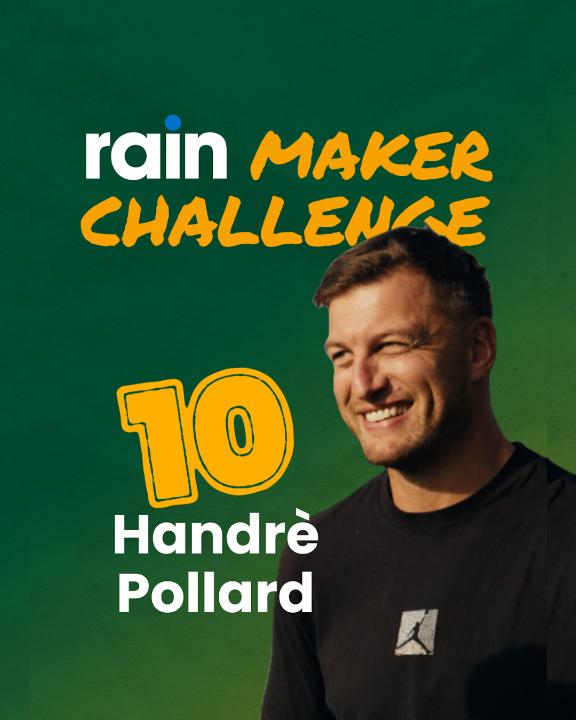 Handrรจ Pollard was first to take on the rainmaker challenge. Spin passes. Golf chips. Basketball hoops. With the Dream Team competing for top spot on the leaderboard, Handre's set the time. Who will beat it? Watch the full episode here: Drop a ๐ for Mr. Ice and you could win a R1000 cash voucher. Unlimited 5G. Unlimited banter. rain, friends of the Fan Van